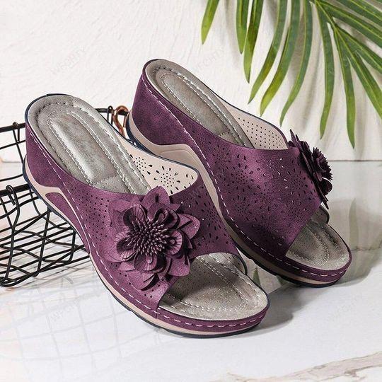 OPTRHOPEDIC LEATHER SOFT FOOTBED ARCH-SUPPORT SANDALS