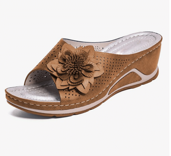 OPTRHOPEDIC LEATHER SOFT FOOTBED ARCH-SUPPORT SANDALS