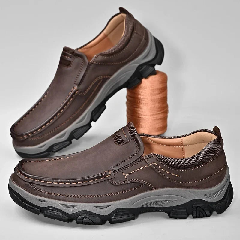 Men's Leather Orthopedic Walking Outdoor Shoes