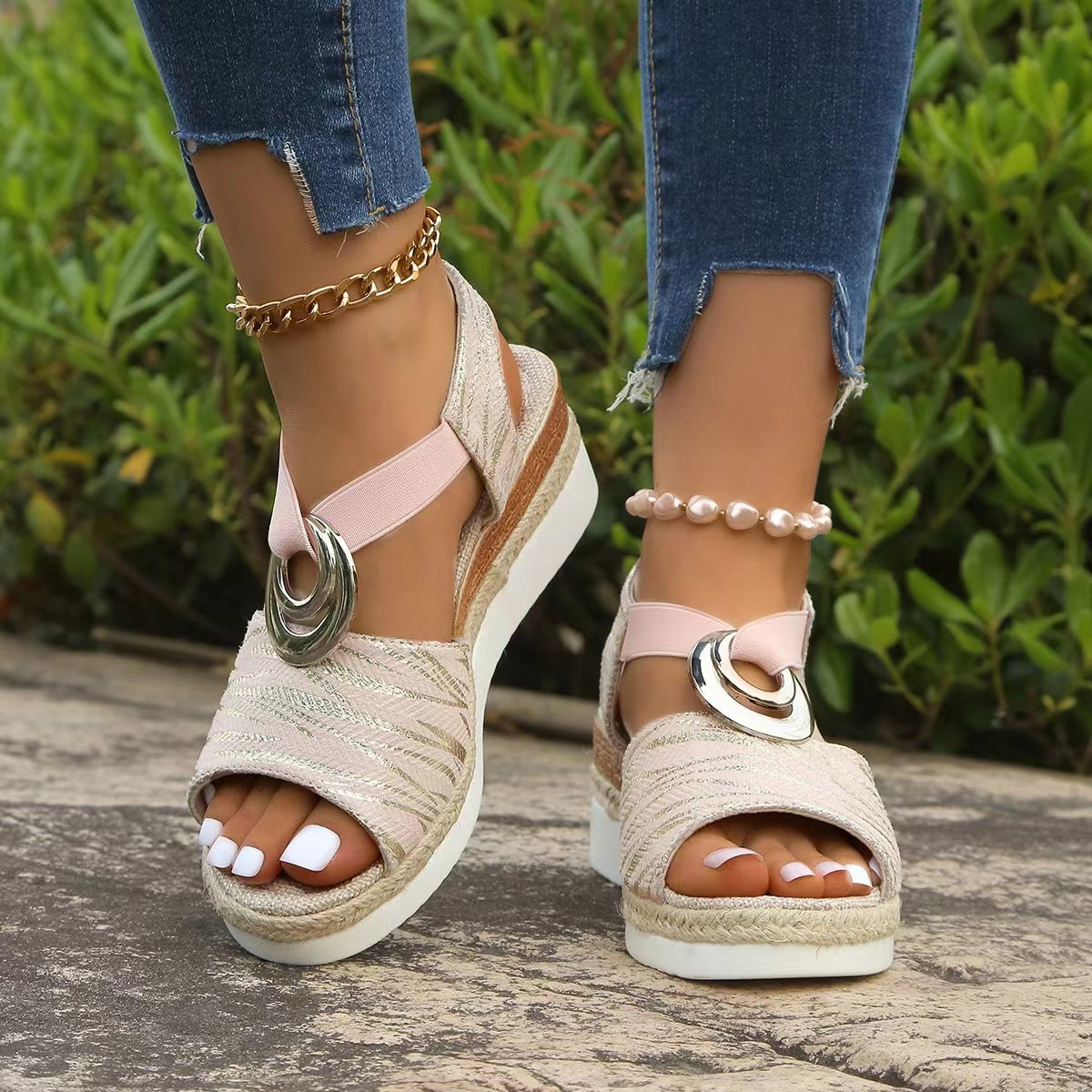 Orthopedic Strap Casual Wedge Sandals