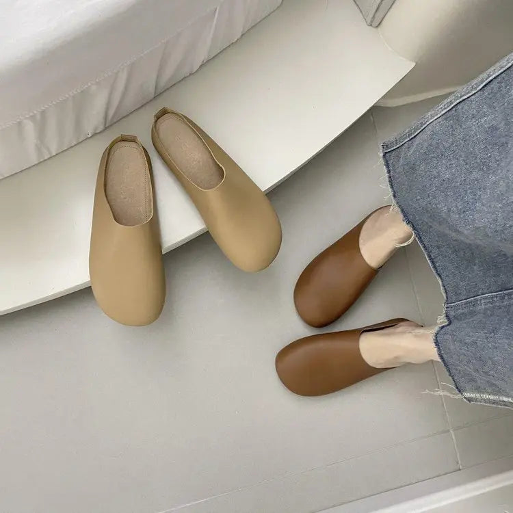 Orthopedic Women's Italian Leather Slippers / Orthopedic Shoes
