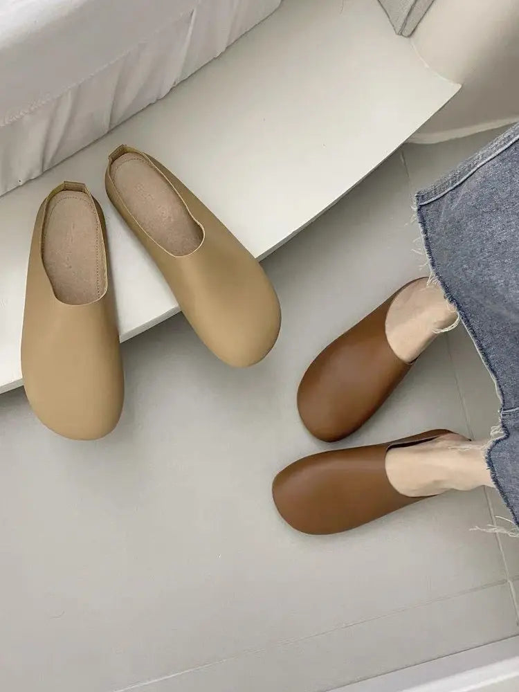 Orthopedic Women's Italian Leather Slippers / Orthopedic Shoes