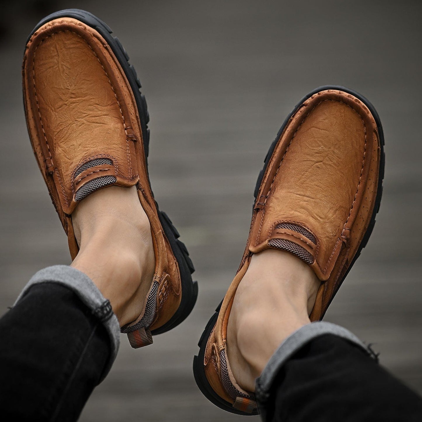 Orthopedic Leather Spring Boots