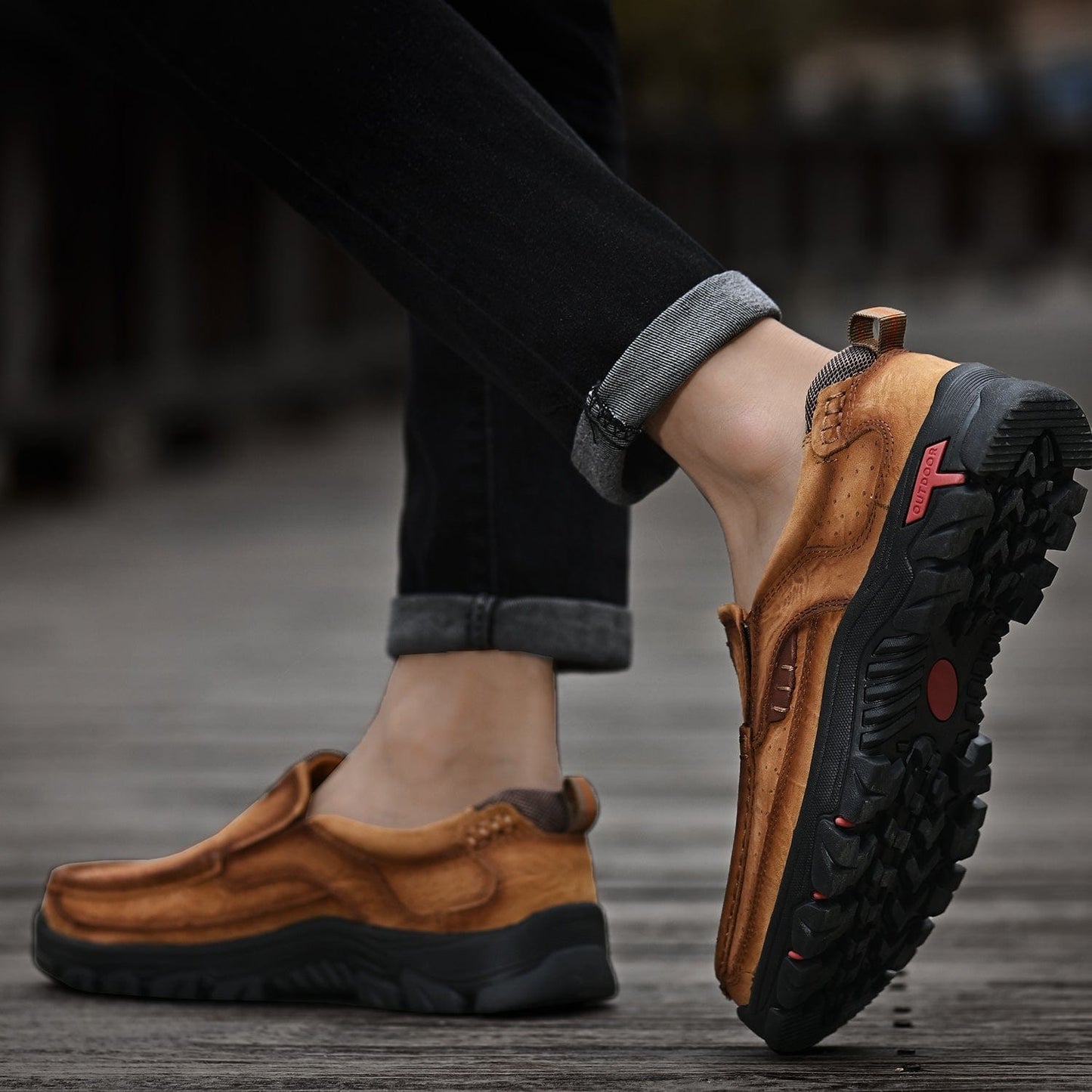 Orthopedic Leather Spring Boots