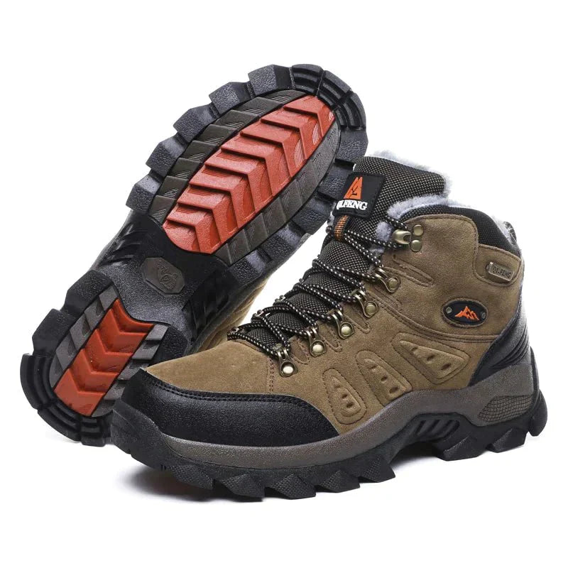 Orthopedic Mountains Men's Hiking Boots - Brown