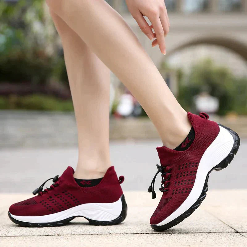 Orthopedic Stretch Cushion Shoes - Red