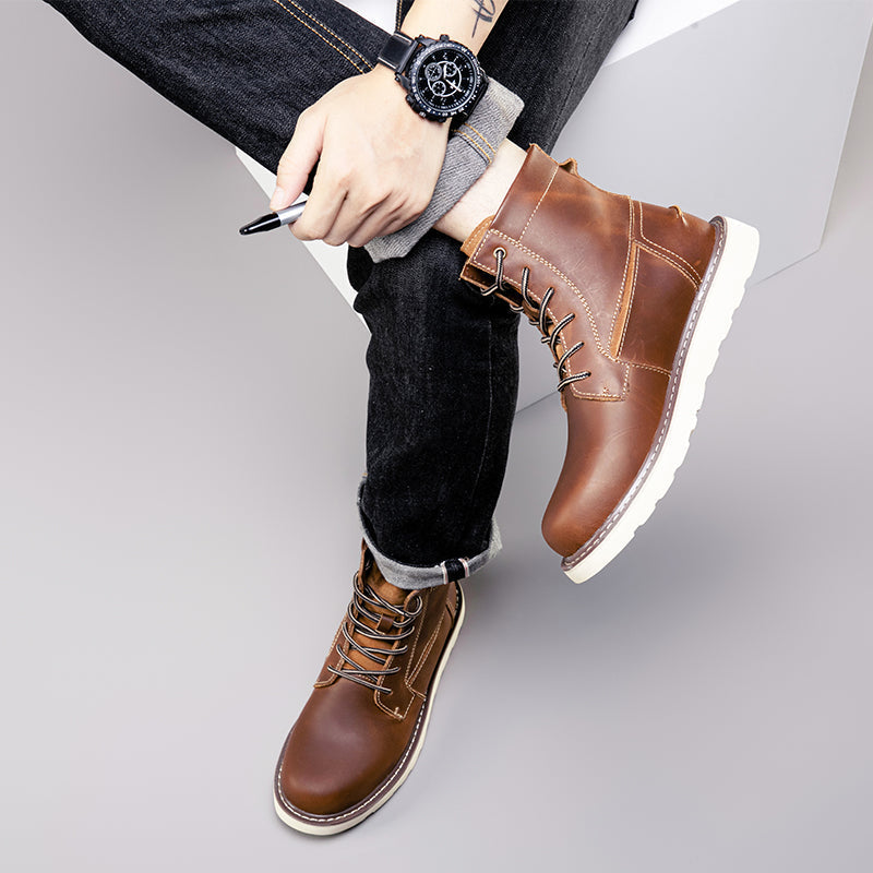 Orthopedic Boots Casual Boots For Men Waterproof Chukka Boots Mens