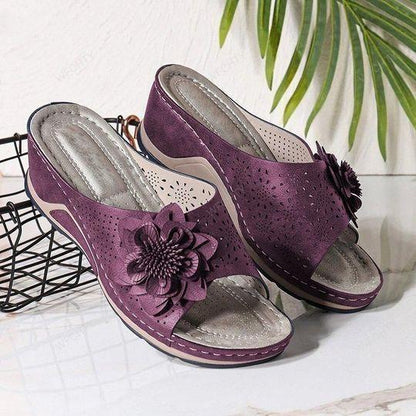 OPTRHOPEDIC LEATHER SOFT FOOTBED ARCH-SUPPORT SANDALS