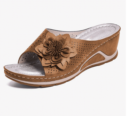 OPTRHOPEDIC LEATHER SOFT FOOTBED ARCH-SUPPORT SANDALS