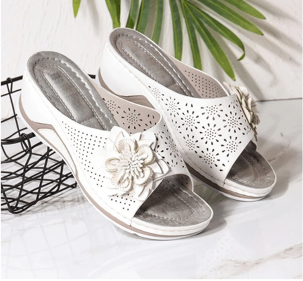 OPTRHOPEDIC LEATHER SOFT FOOTBED ARCH-SUPPORT SANDALS