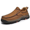 Orthopedic Shoes Durable Outdoor Hiking Shoes Leather Loafers