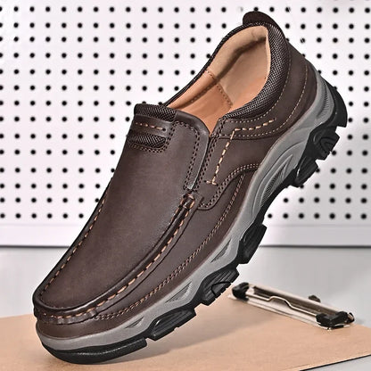 Men's Leather Orthopedic Walking Outdoor Shoes