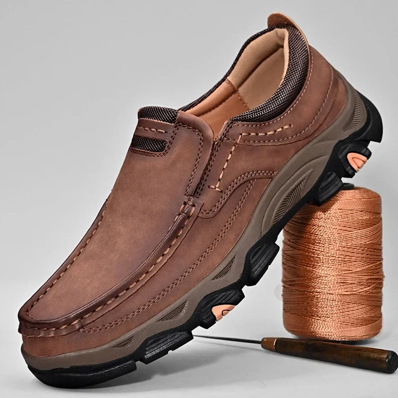 Men's Leather Orthopedic Walking Outdoor Shoes