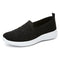 Orthopedic Women's Knitted Embroidery Casual Walking Sneakers