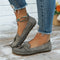 Solid Color Flat Shoes, Orthopedic, Casual, Plain Toe For Women