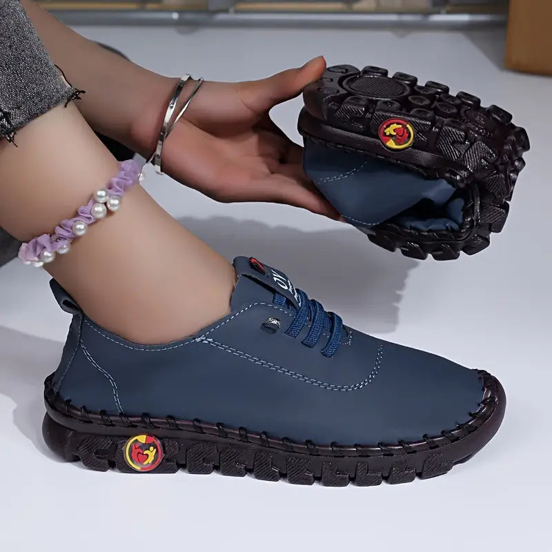 ORTHOPEDIC WOMEN'S SOLID COLOR CASUAL SNEAKERS