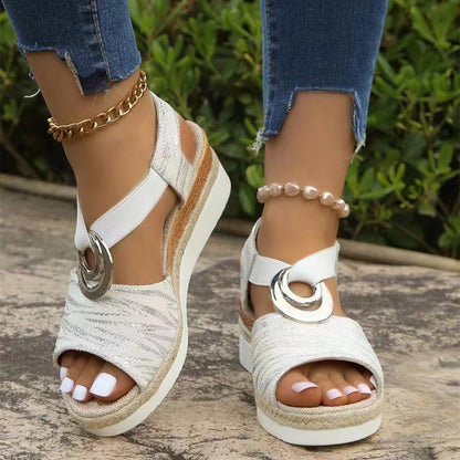 Orthopedic Strap Casual Wedge Sandals