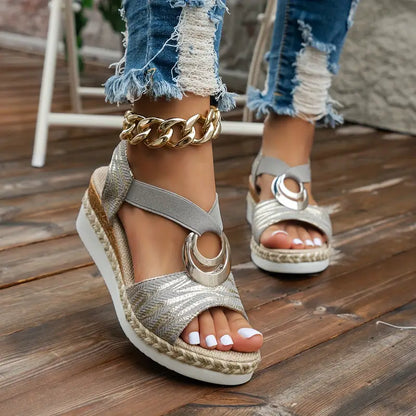 Orthopedic Strap Casual Wedge Sandals