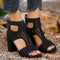 Women's Retro Stacked Heeled Orthopedic Sandals