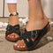 Orthopedic Women's Adjustable Cross Strap Casual Leather Sandals