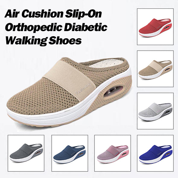 Orthopedic Air Cushion Slip-On Orthopedic Diabetic Walking Shoes
