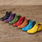 Orthopedic fashion cosy ankle leather boots