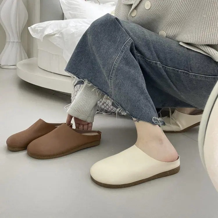 Orthopedic Women's Italian Leather Slippers / Orthopedic Shoes