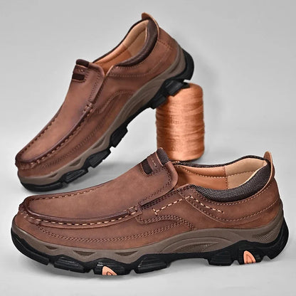 Men's Leather Orthopedic Walking Outdoor Shoes