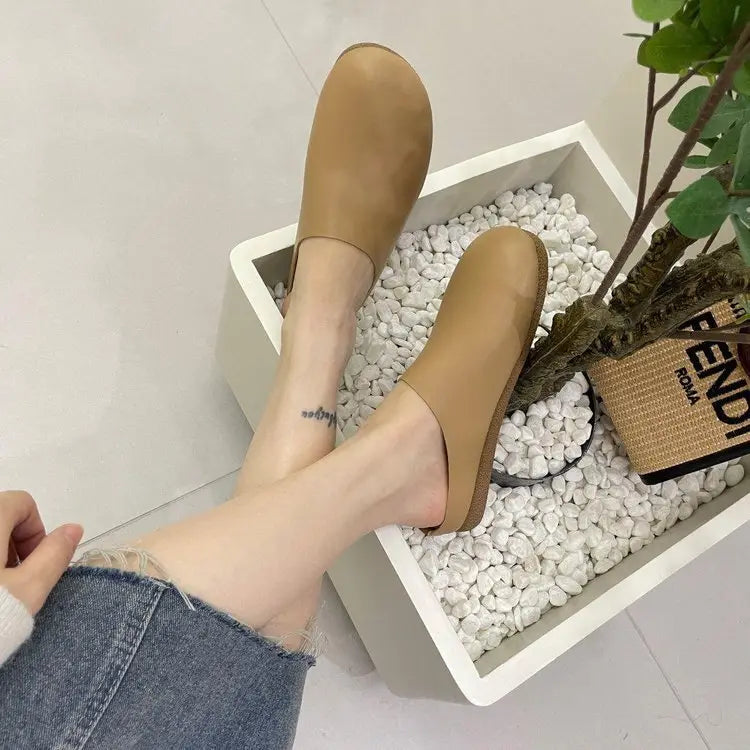 Orthopedic Women's Italian Leather Slippers / Orthopedic Shoes