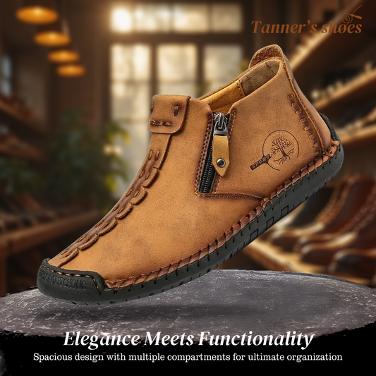 Logan | Orthopedic Men's Leather Ankle Shoes