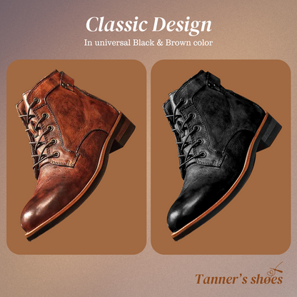 Mark | Orthopedic retro leather boots for men