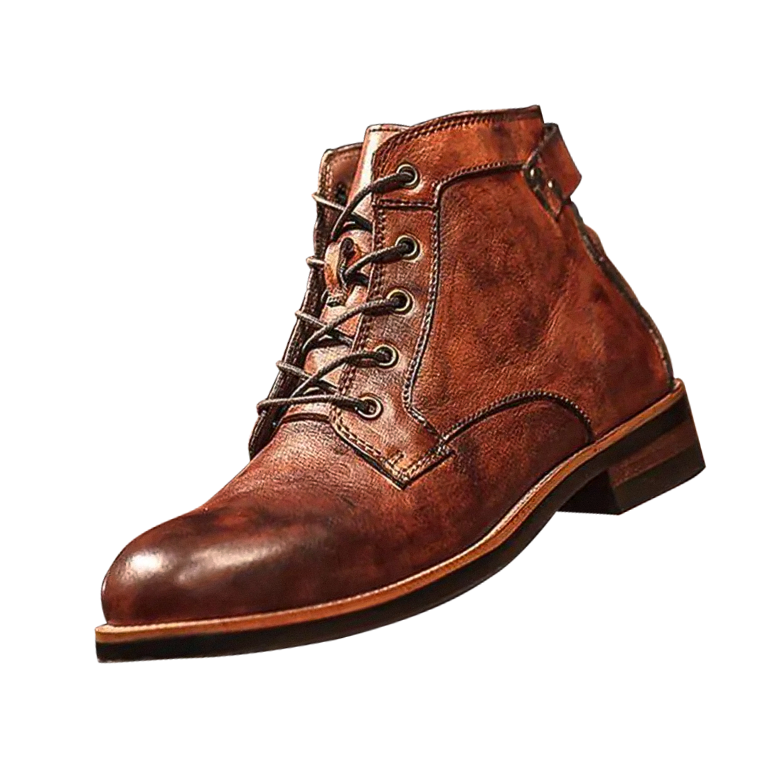 Mark | Orthopedic retro leather boots for men