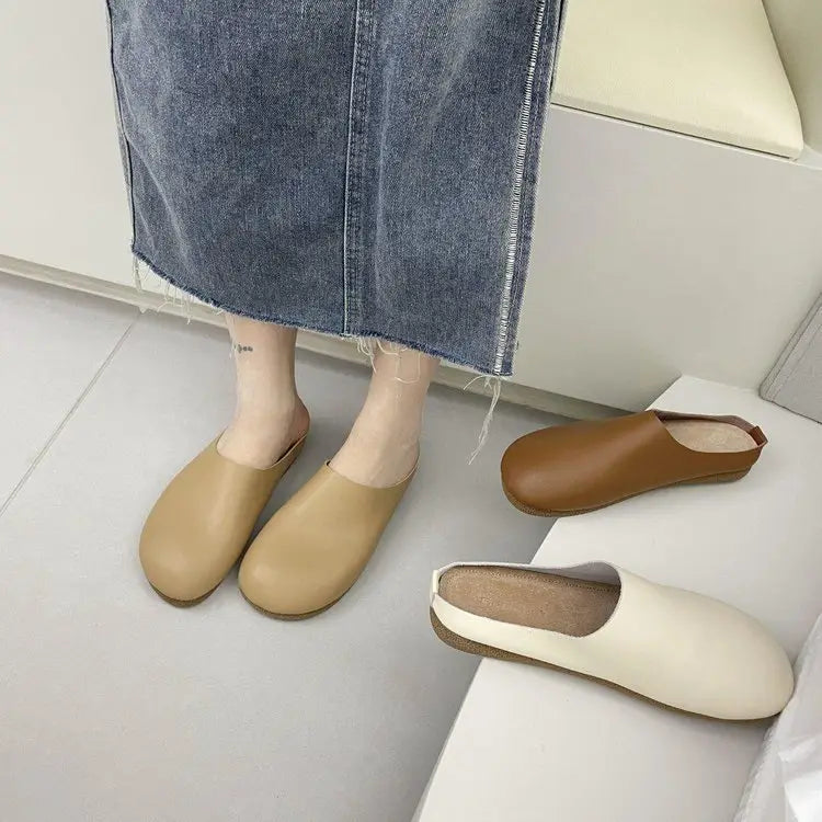 Orthopedic Women's Italian Leather Slippers / Orthopedic Shoes