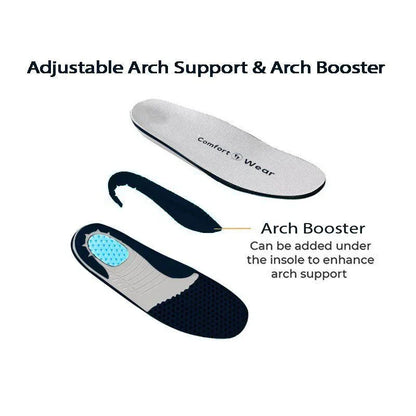 Orthopedic Stretch No-Tie Wide Shoes w/ Adjustable Closure - Lake Blue
