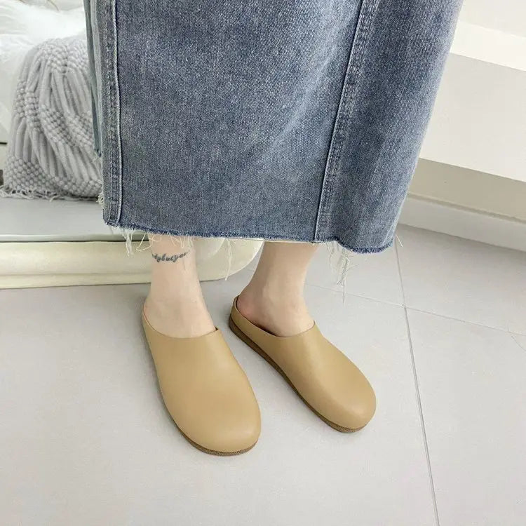 Orthopedic Women's Italian Leather Slippers / Orthopedic Shoes