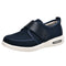 Orthopedic Stretch No-Tie Wide Shoes w/ Adjustable Closure - Blue