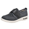 Orthopedic No-Tie Wide Shoes w/ Adjustable Closure - Dark Gray
