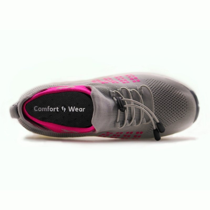Orthopedic Stretch Cushion Shoes - Gray Pink