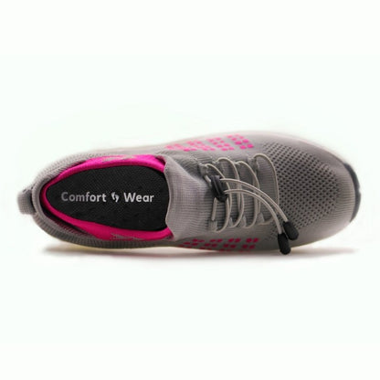 Orthopedic Stretch Cushion Shoes - Gray Pink