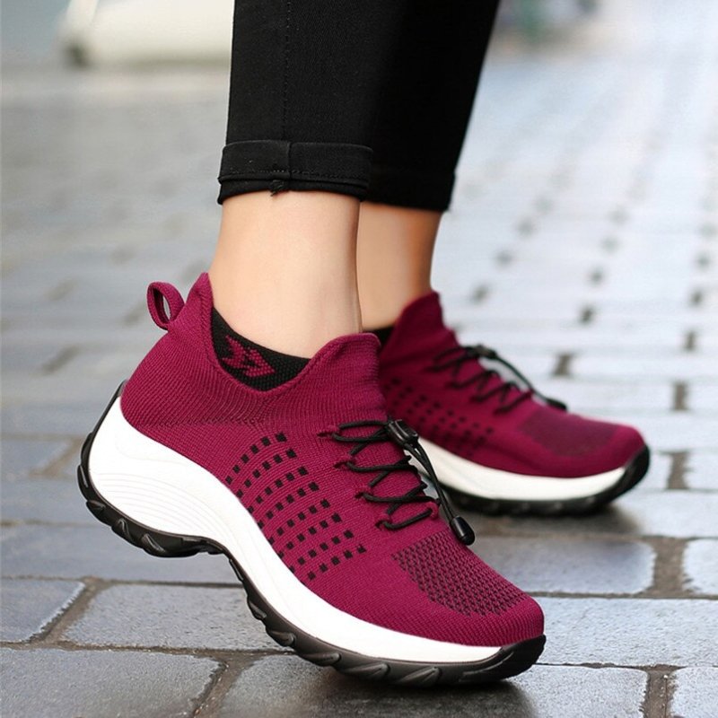 Orthopedic Stretch Cushion Shoes - Red