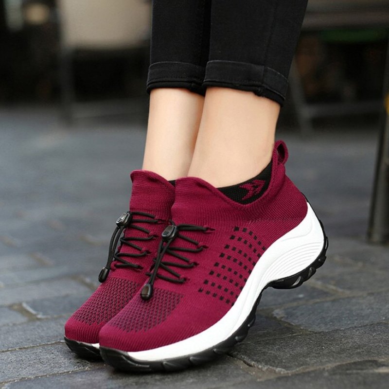 Orthopedic Stretch Cushion Shoes - Red