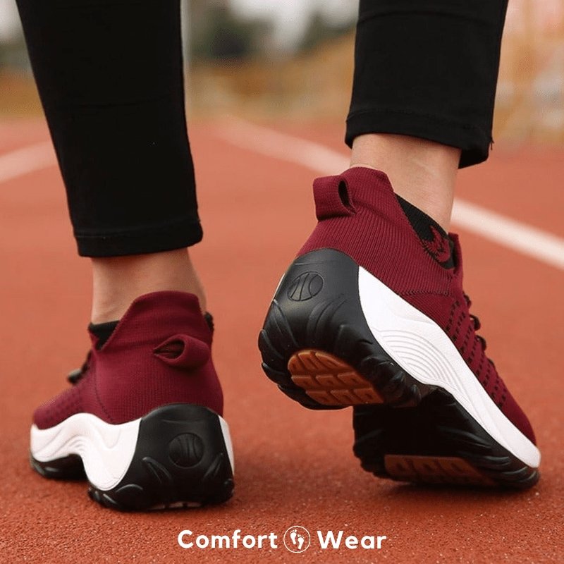 Orthopedic Stretch Cushion Shoes - Red