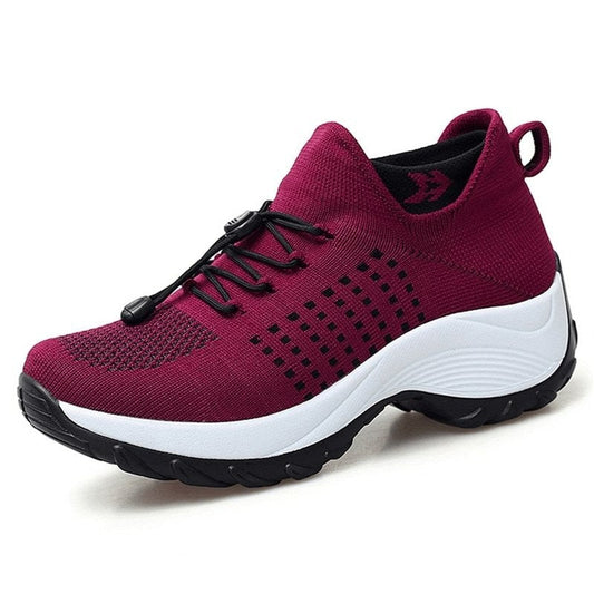 Orthopedic Stretch Cushion Shoes - Red