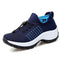 Orthopedic Stretch Cushion Shoes - White Blue