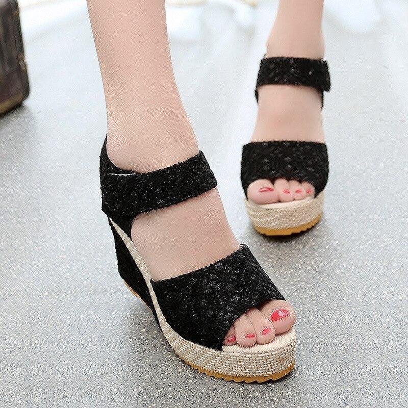 Lace Hollow Orthopedic Wedges Shoe