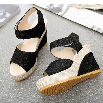 Lace Hollow Orthopedic Wedges Shoe